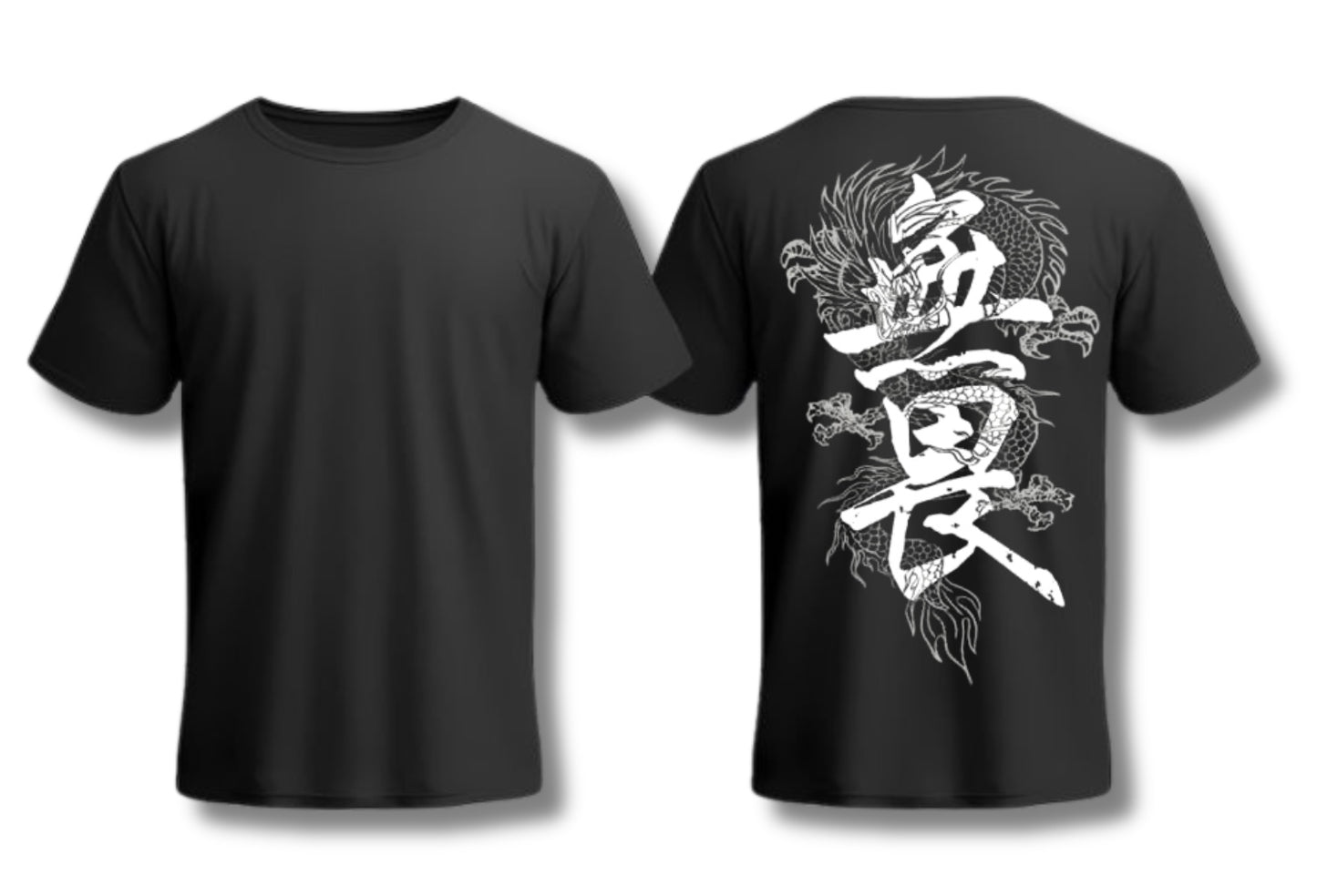 Dragon T Shirt Back printed